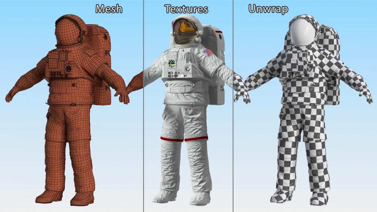 3D Astronaut Suit with Helmet