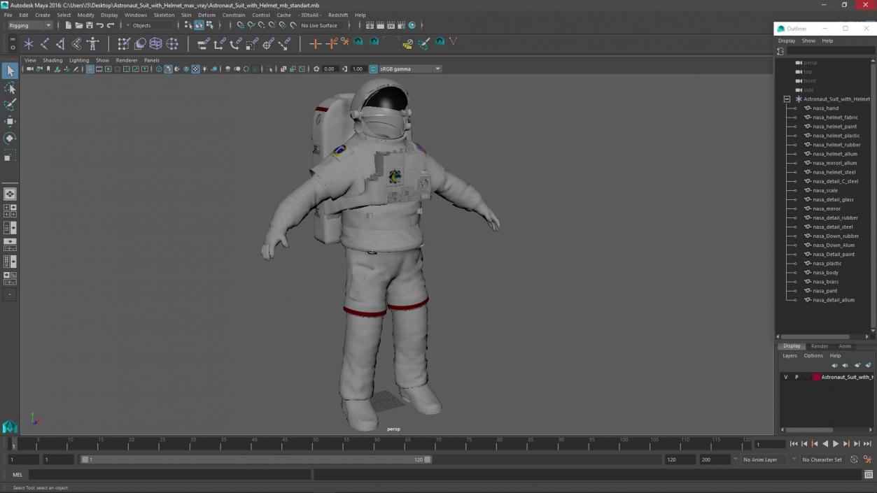 3D Astronaut Suit with Helmet