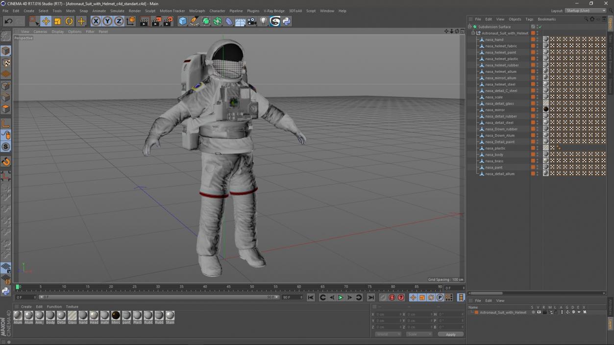 3D Astronaut Suit with Helmet