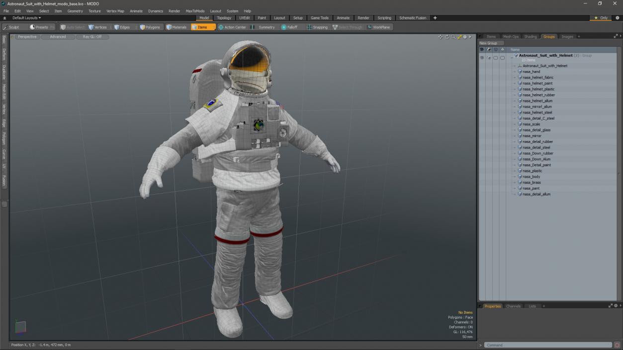 3D Astronaut Suit with Helmet