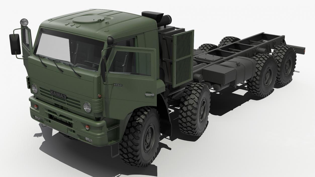 Heavy Offroad Chassis Kamaz 6560 Rigged 3D model