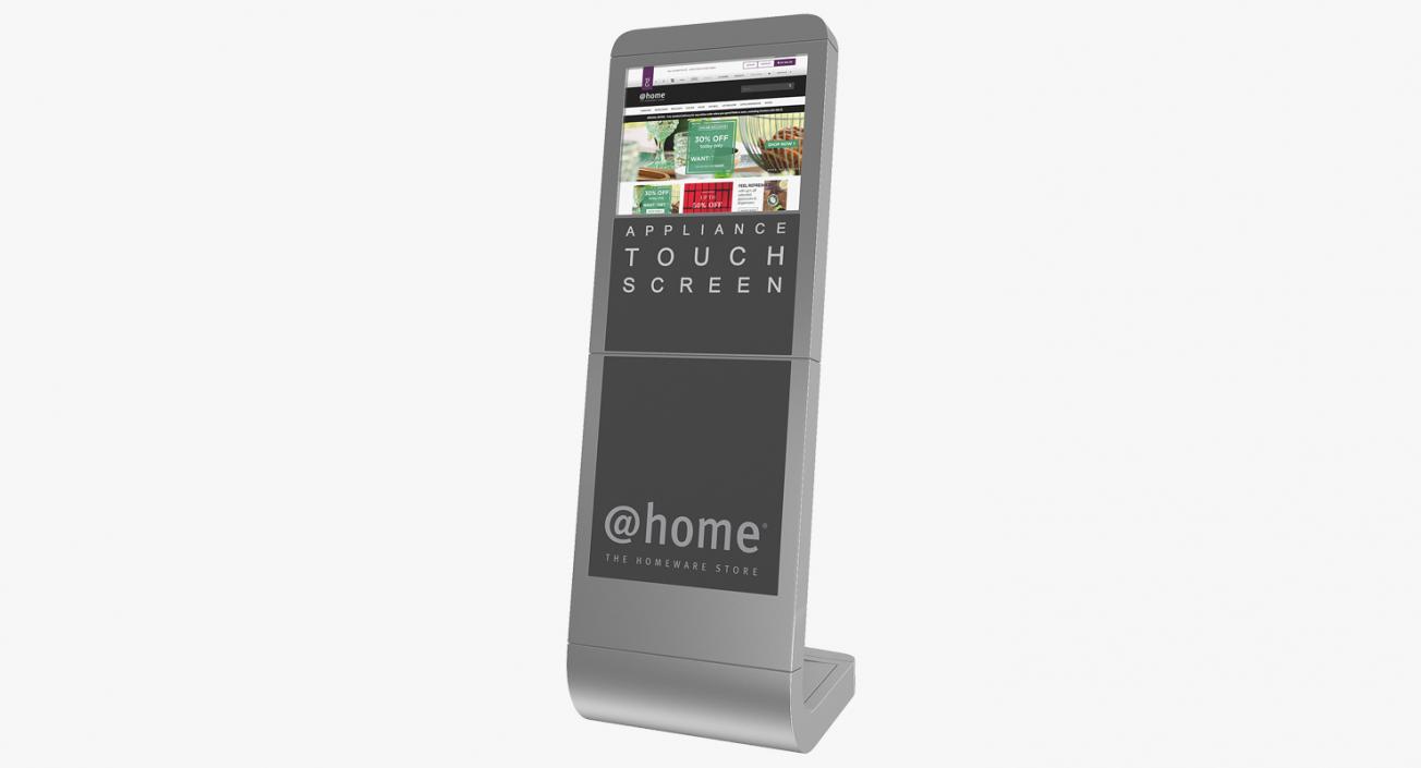 3D Information Broswer Kiosk Touch Screen model