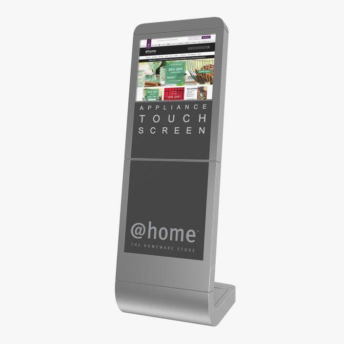 3D Information Broswer Kiosk Touch Screen model