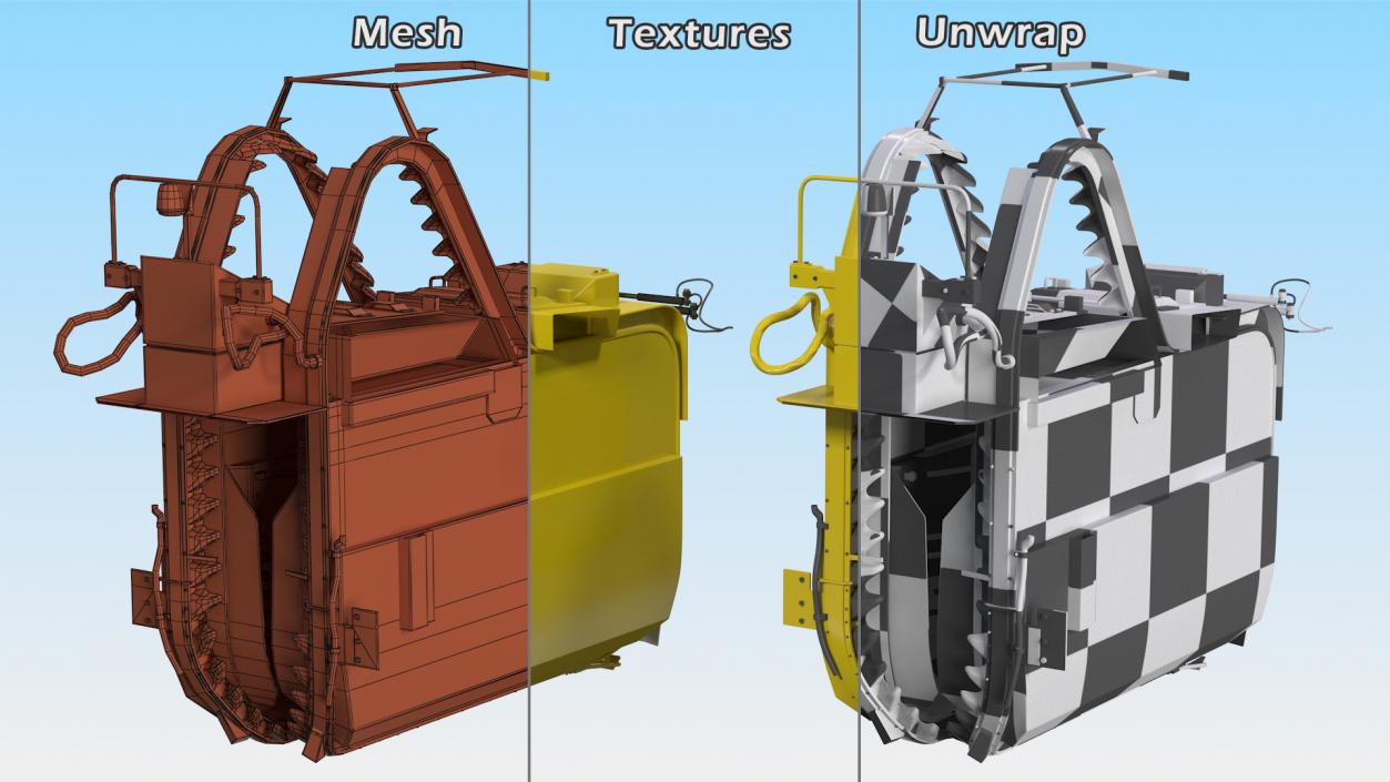 3D Grape Harvester Machine model