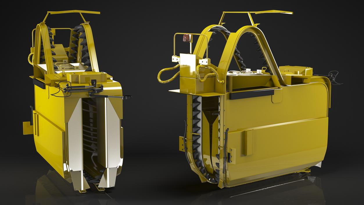 3D Grape Harvester Machine model