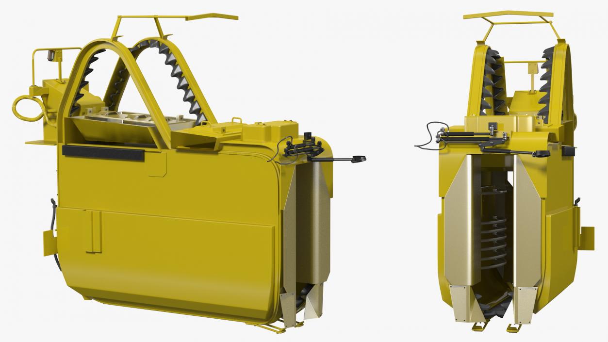 3D Grape Harvester Machine model