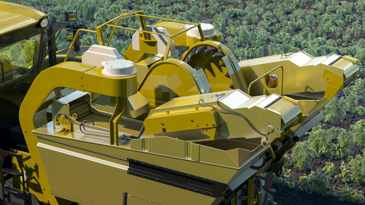 3D Grape Harvester Machine model