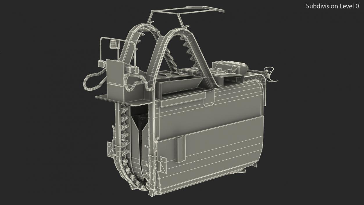 3D Grape Harvester Machine model