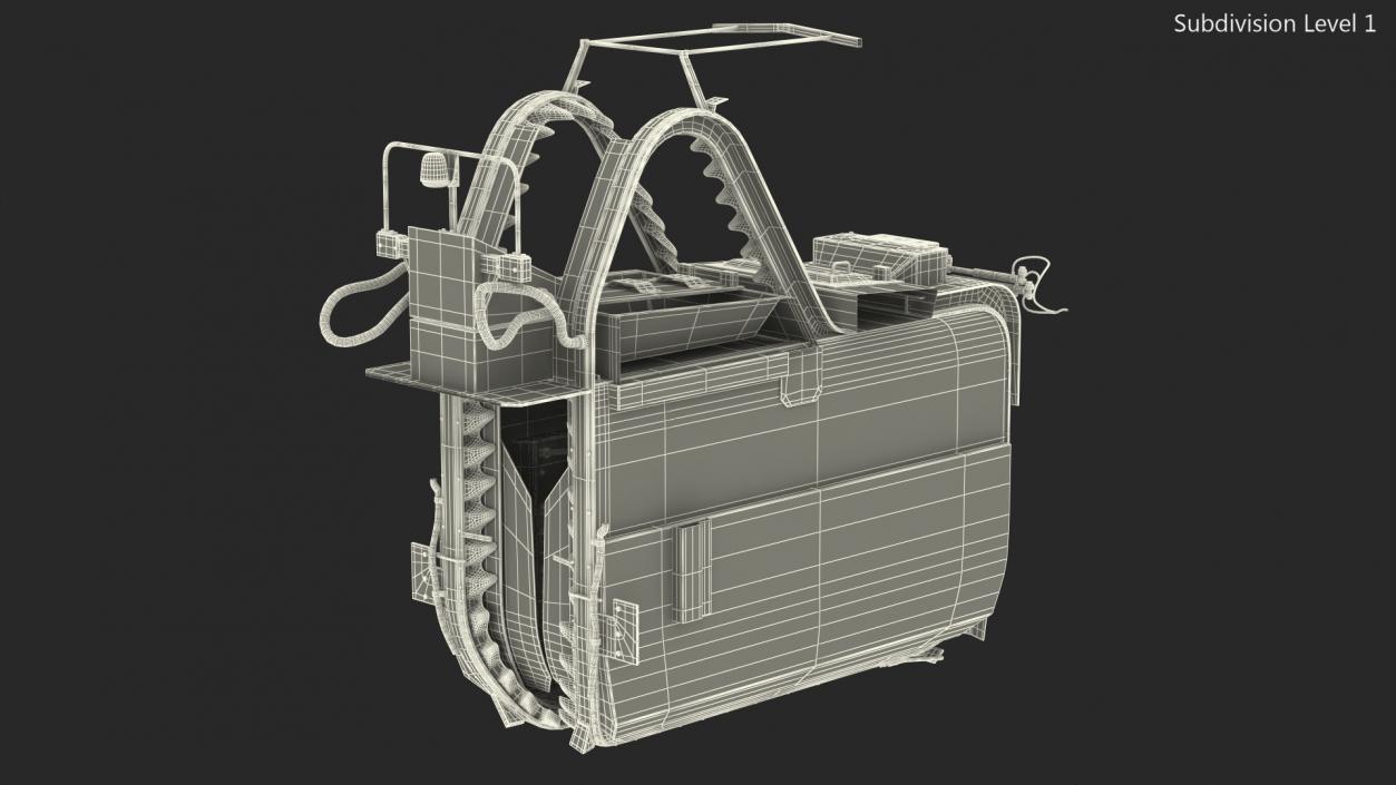 3D Grape Harvester Machine model