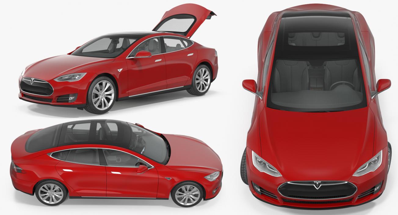 Tesla Model S 90D 2015 3D