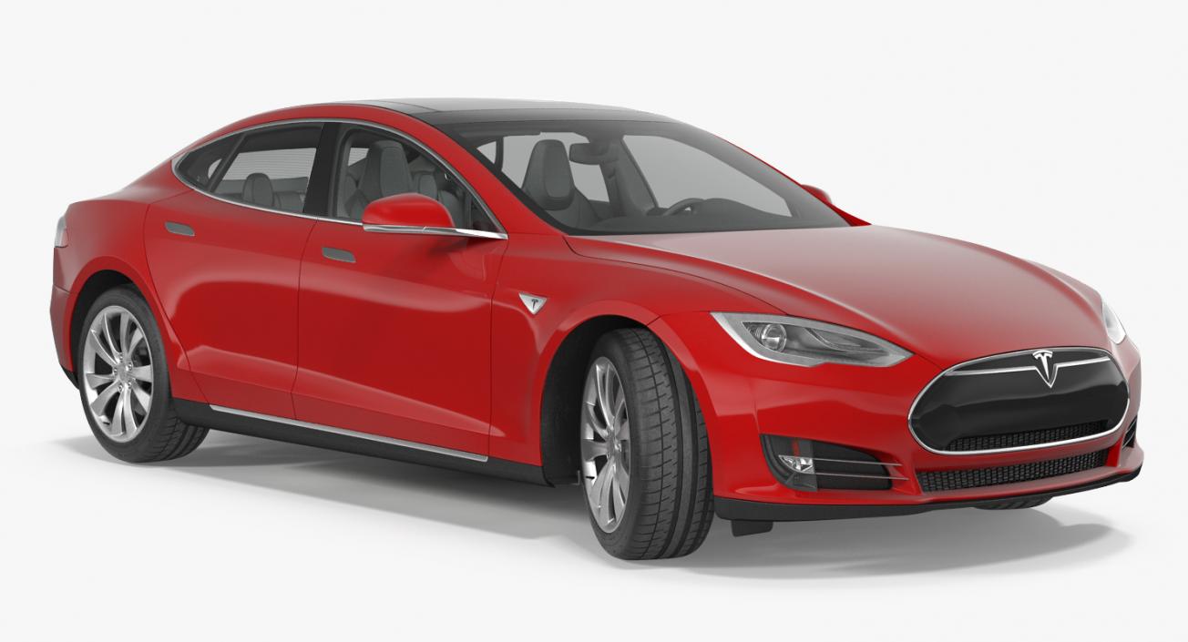 Tesla Model S 90D 2015 3D