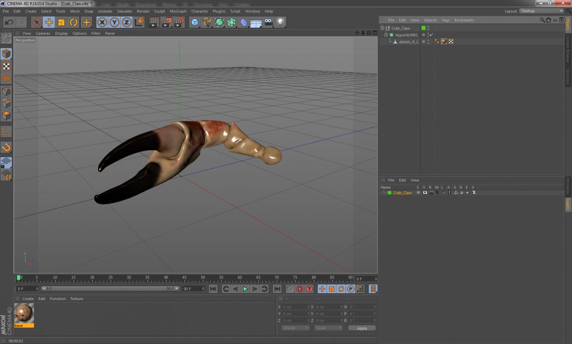 Crab Claw 3D model