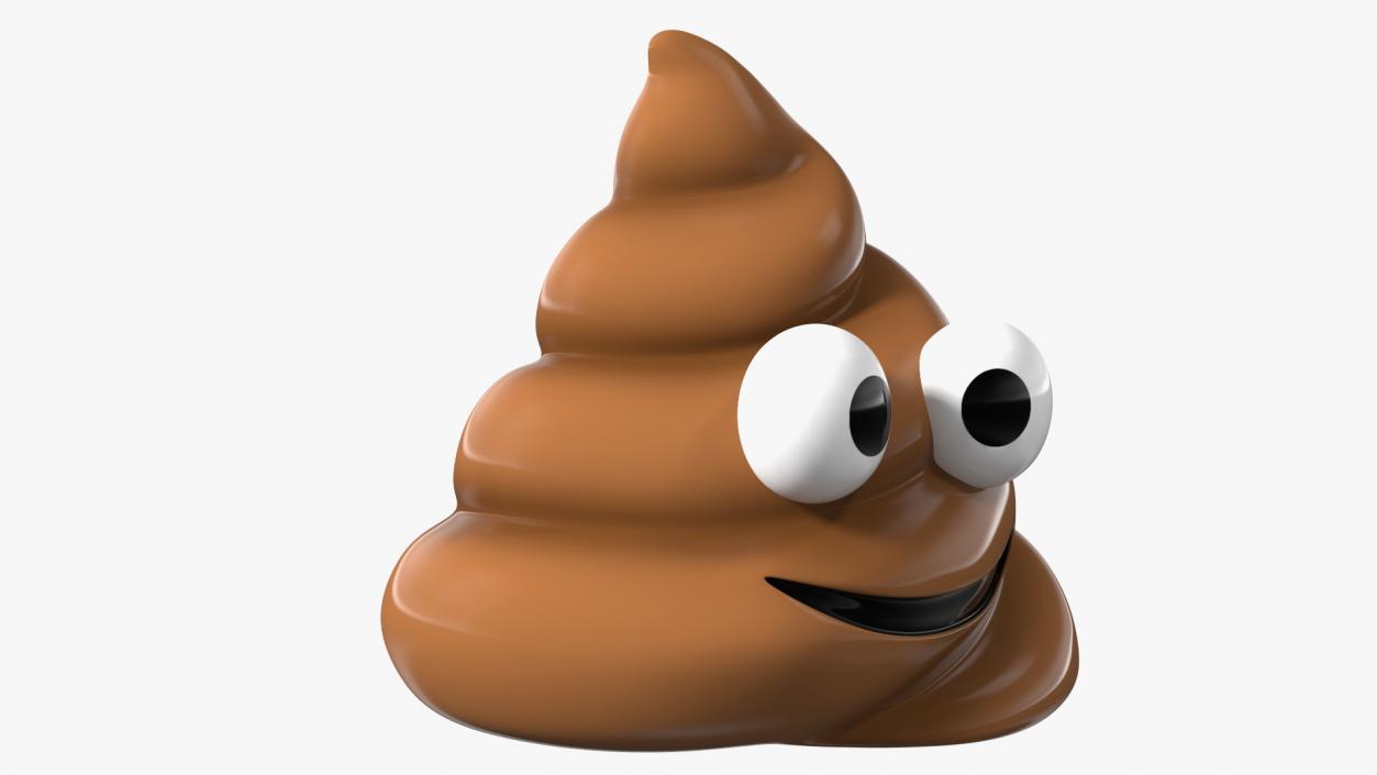 Smiling Face Poop Emoji Smile 3D model