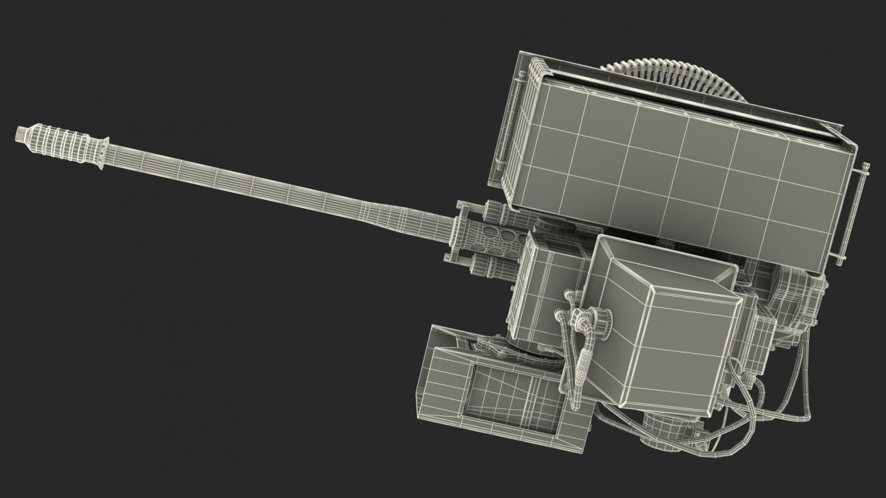 SRS 400 MK2 Electro Optic System Rigged 3D model