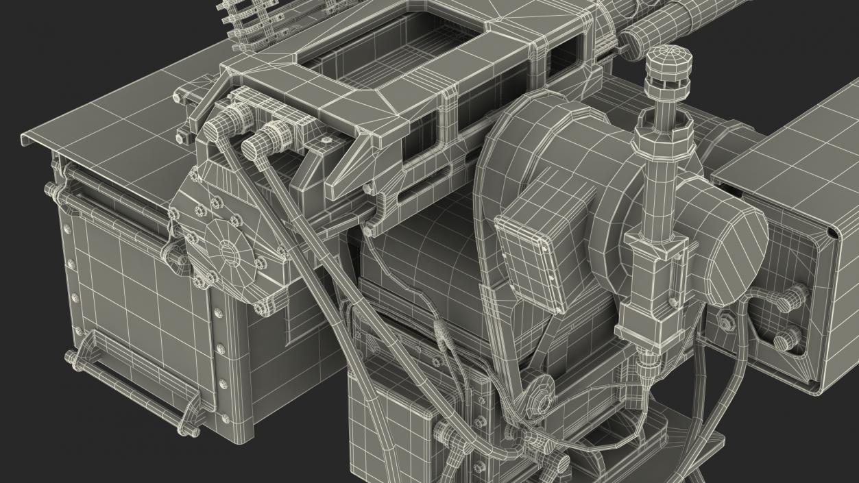 SRS 400 MK2 Electro Optic System Rigged 3D model