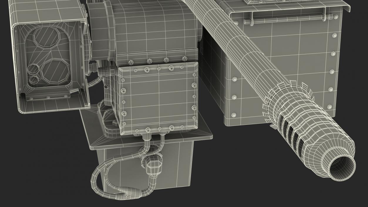 SRS 400 MK2 Electro Optic System Rigged 3D model