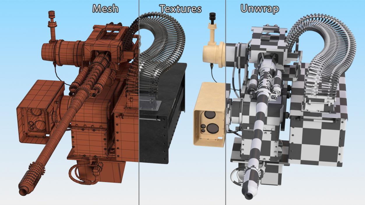 SRS 400 MK2 Electro Optic System Rigged 3D model