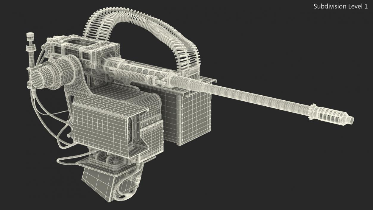 SRS 400 MK2 Electro Optic System Rigged 3D model