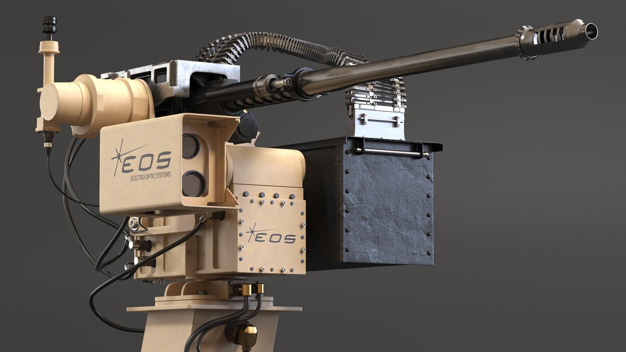 SRS 400 MK2 Electro Optic System Rigged 3D model