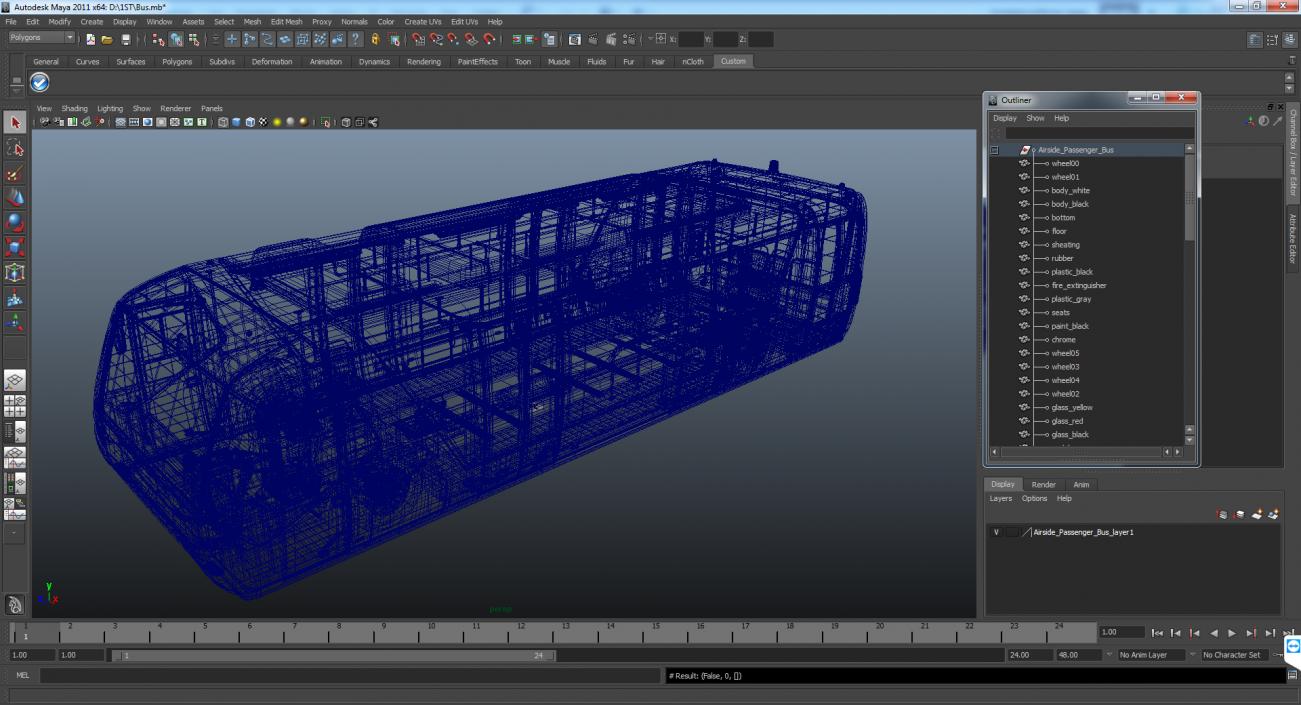 3D Airside Passenger Bus