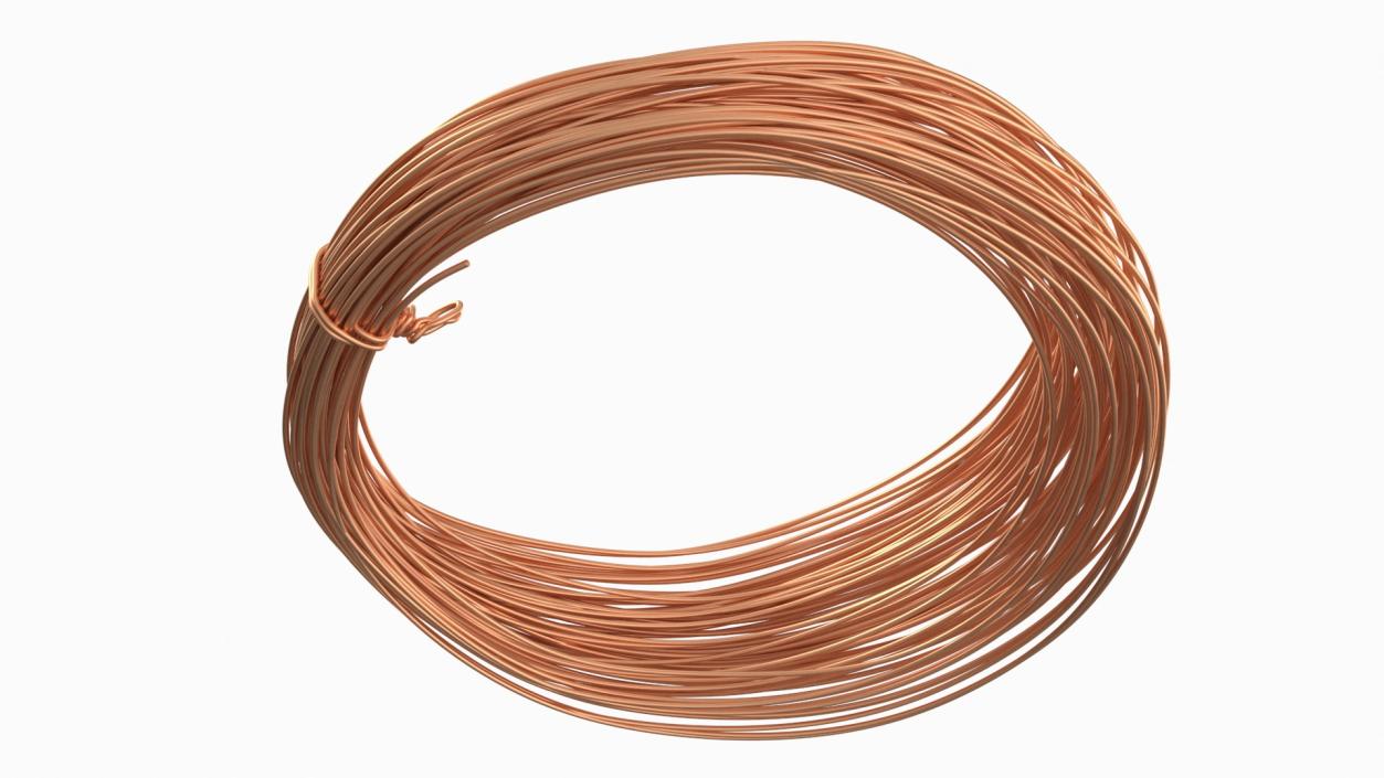 3D Cooper Wire Coil Half