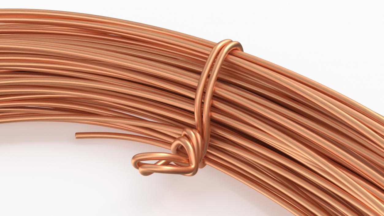 3D Cooper Wire Coil Half