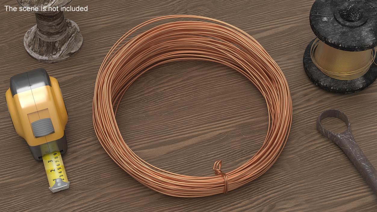 3D Cooper Wire Coil Half