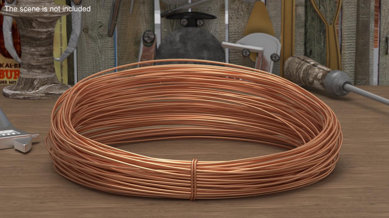 3D Cooper Wire Coil Half