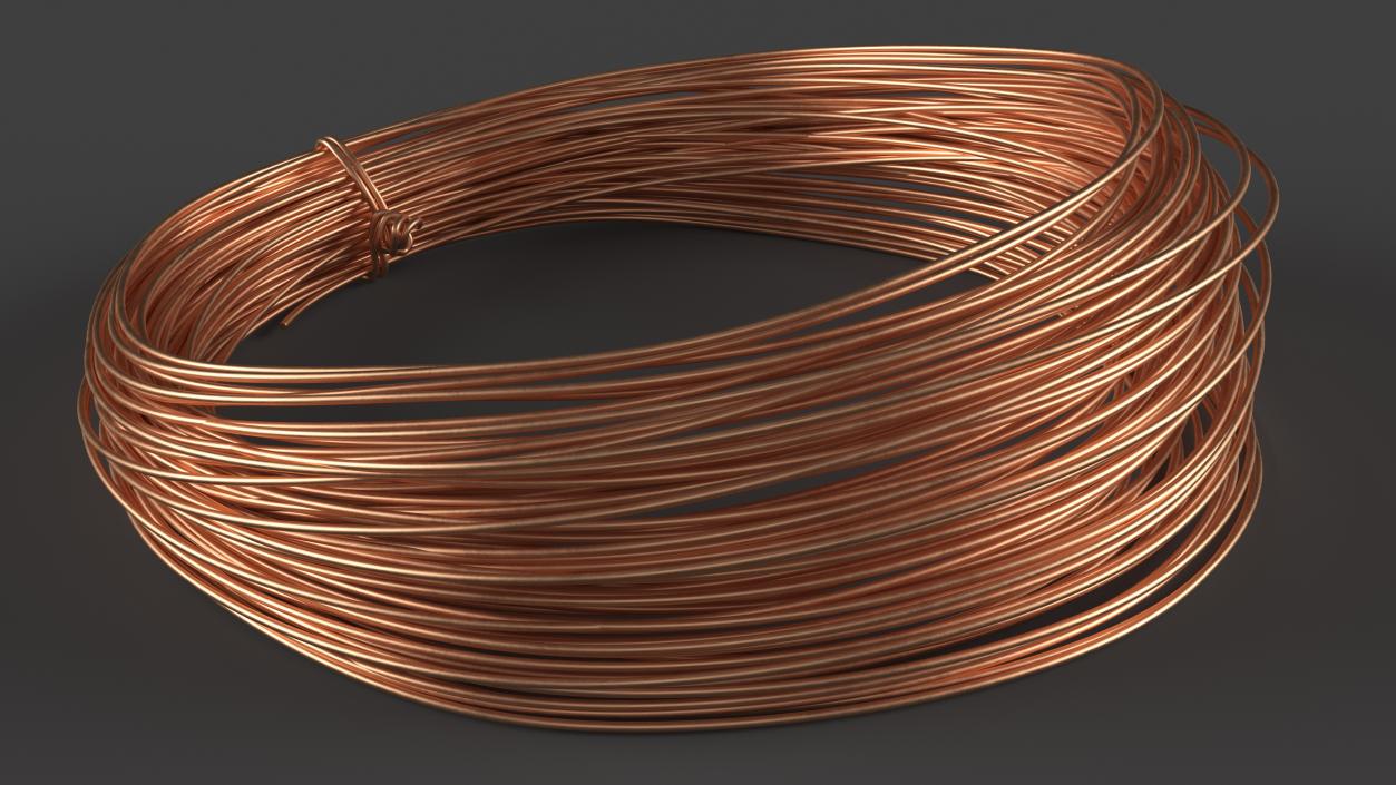 3D Cooper Wire Coil Half