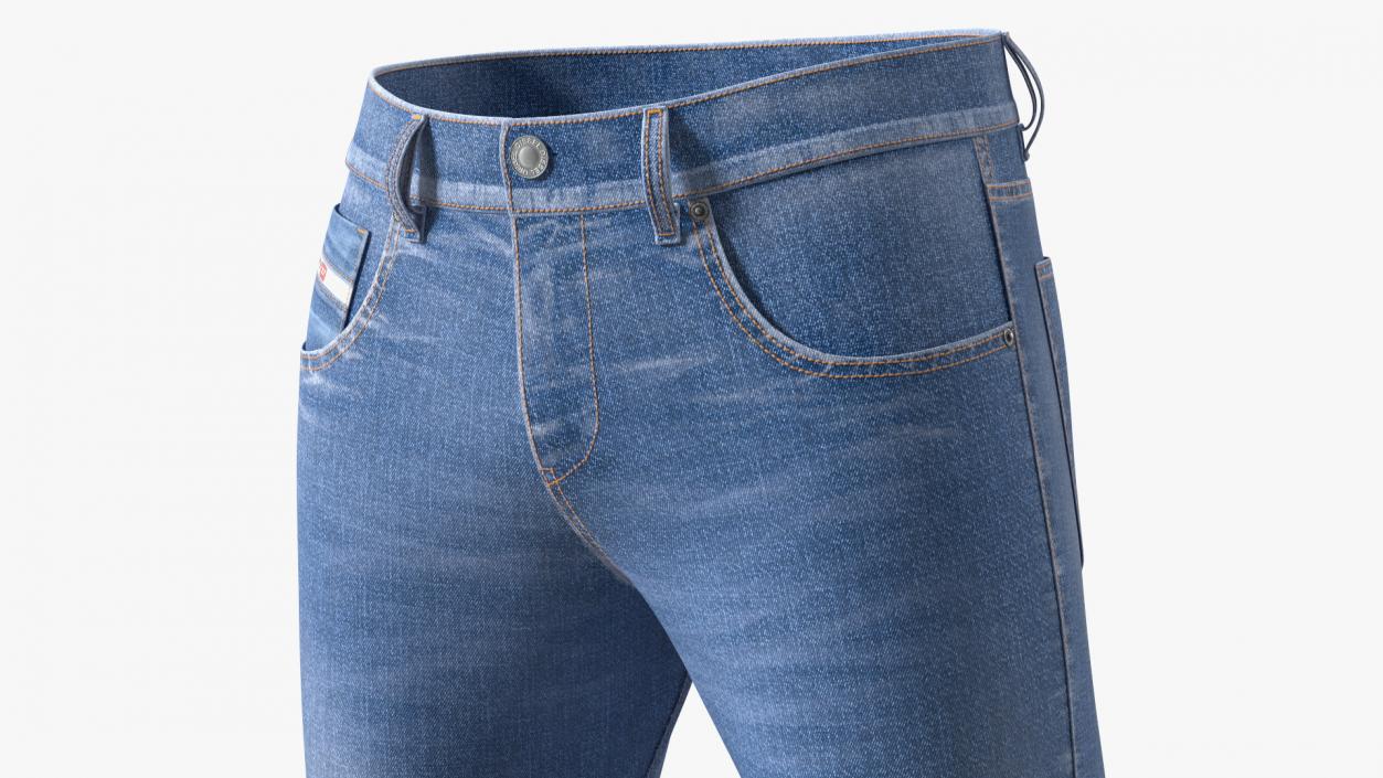 Mens Diesel Jeans Blue 3D