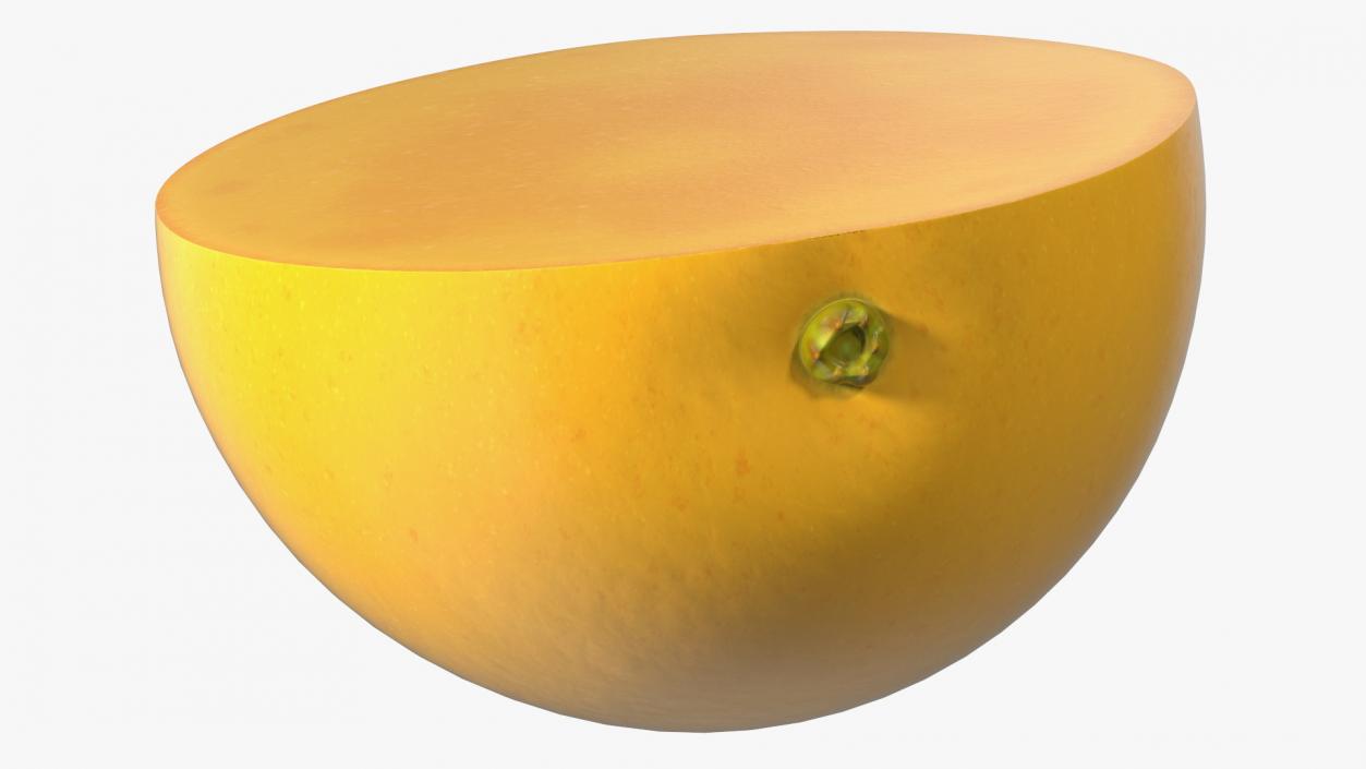 3D model Half of Mango Fuit Yellow