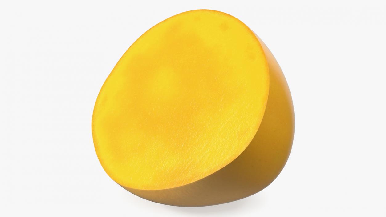 3D model Half of Mango Fuit Yellow