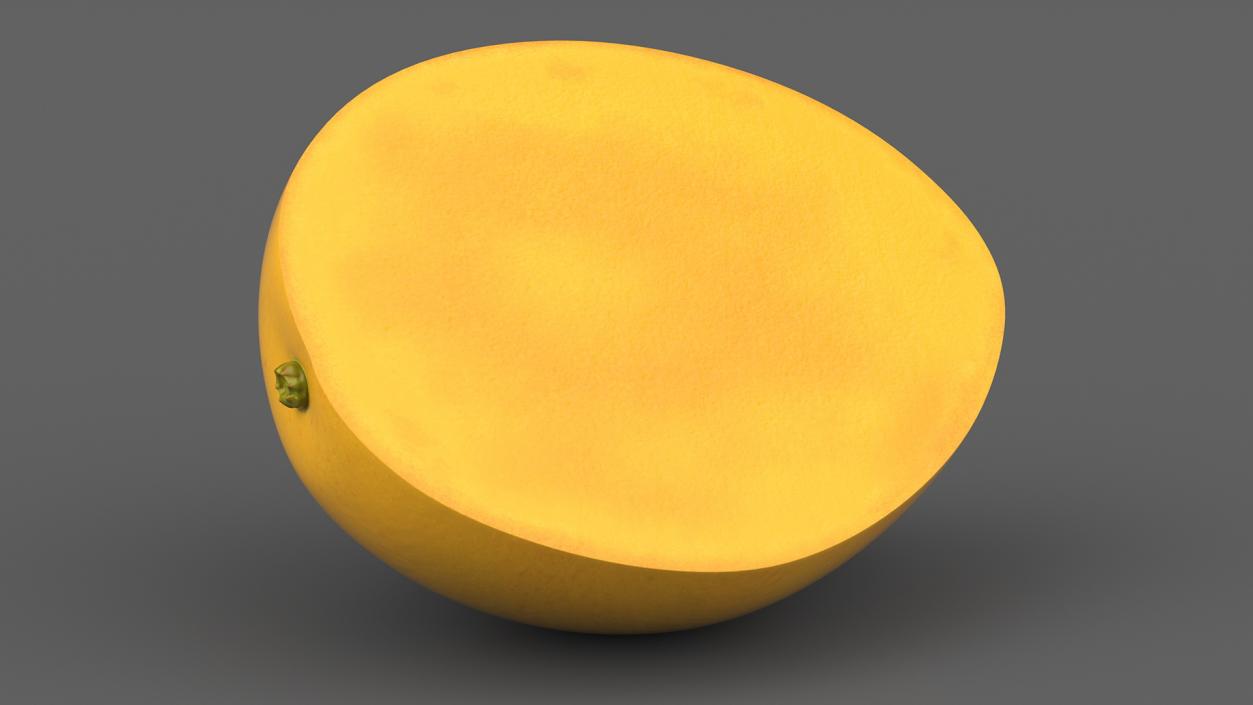 3D model Half of Mango Fuit Yellow