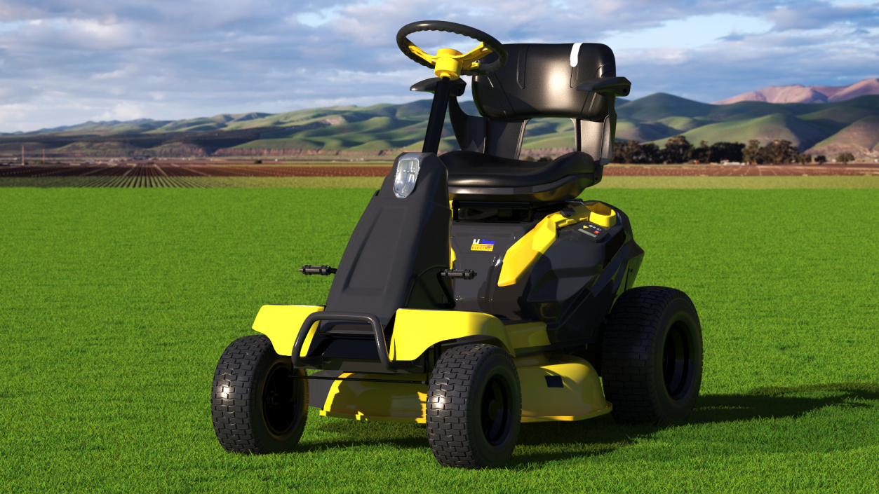 3D Electric Riding Lawn Mower