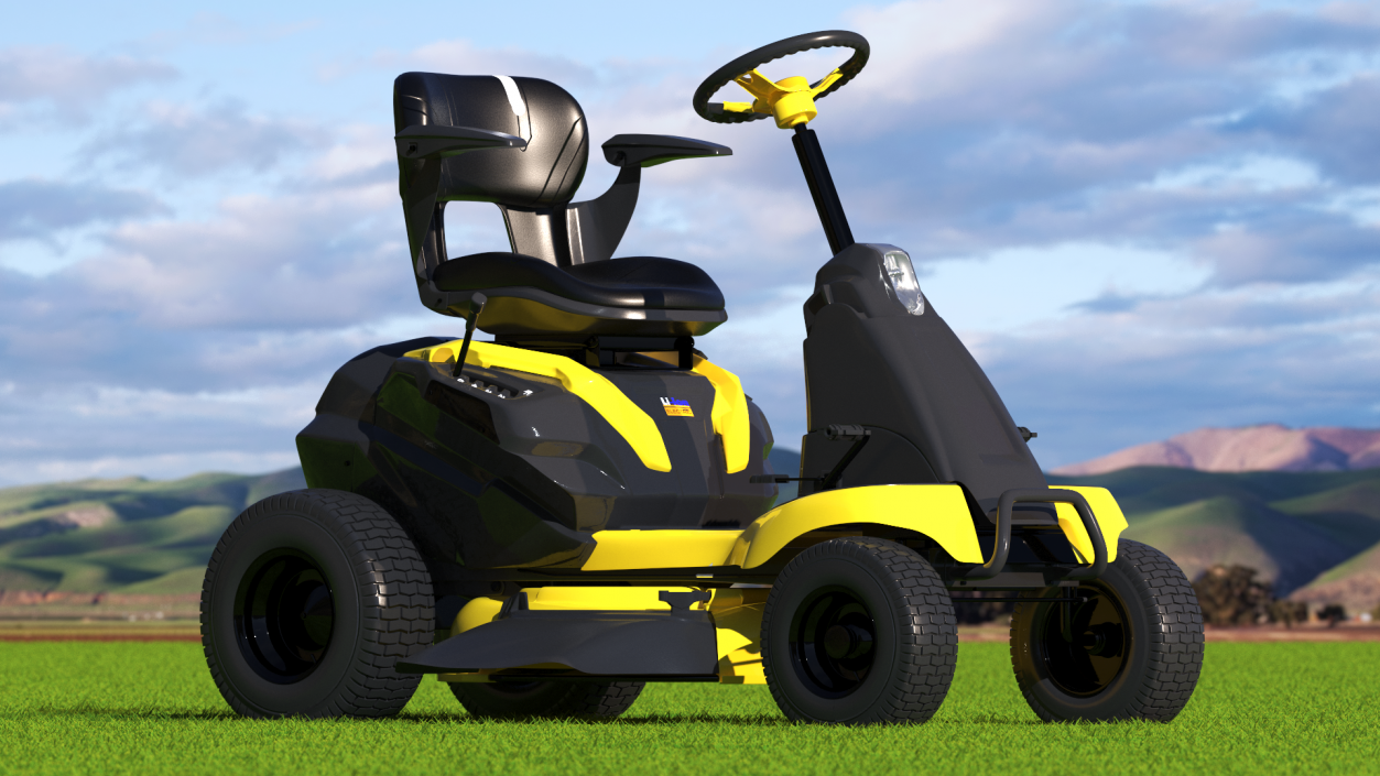 3D Electric Riding Lawn Mower