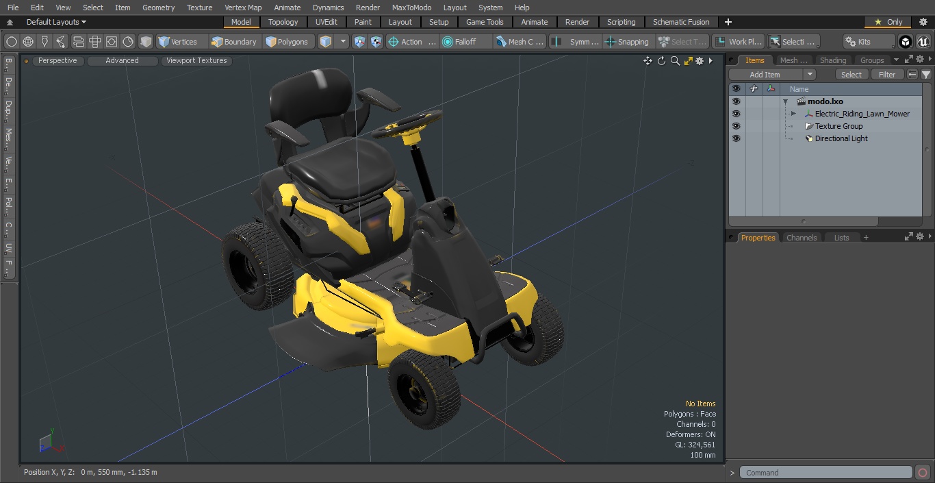 3D Electric Riding Lawn Mower