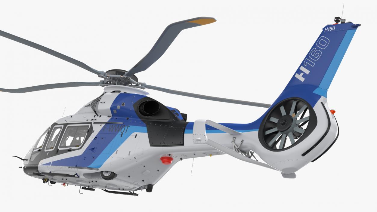 3D model Civil Helicopter Airbus H160 Rigged