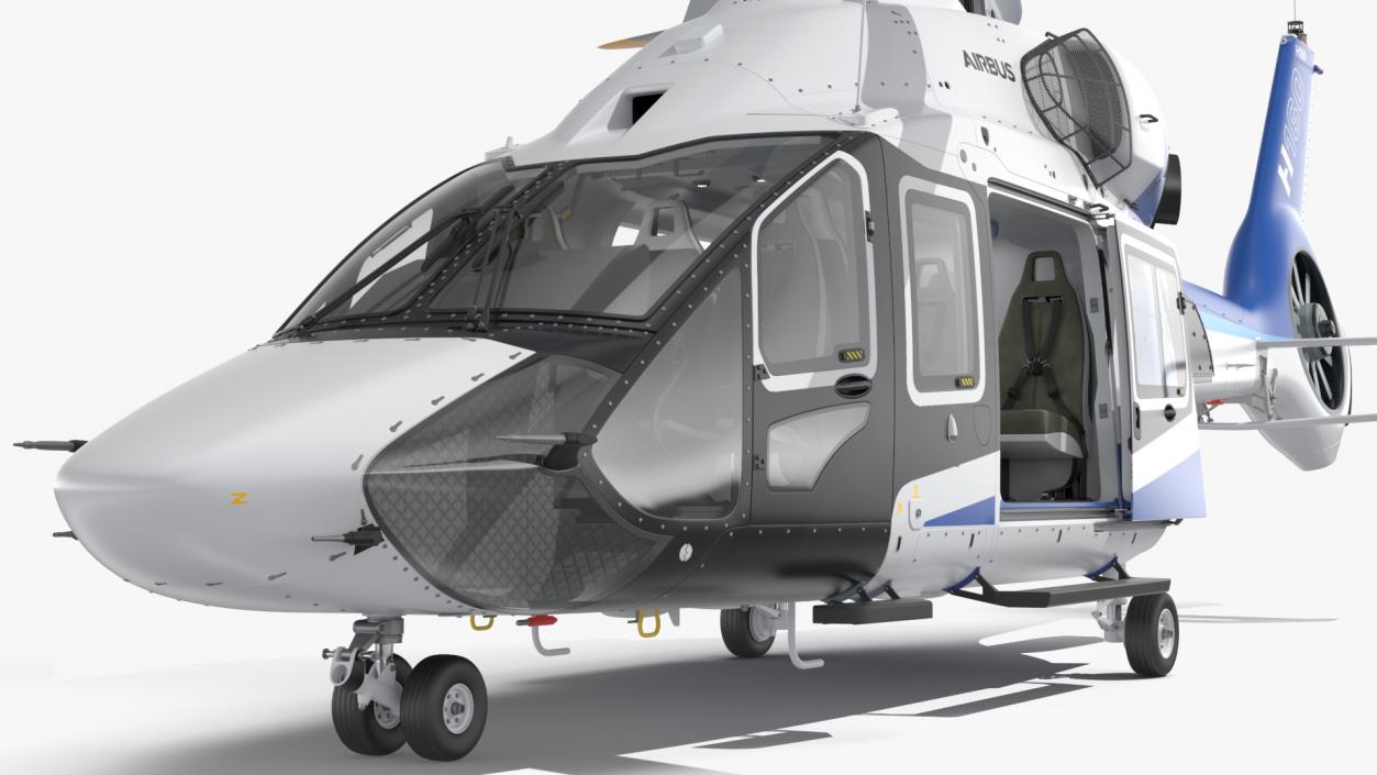 3D model Civil Helicopter Airbus H160 Rigged