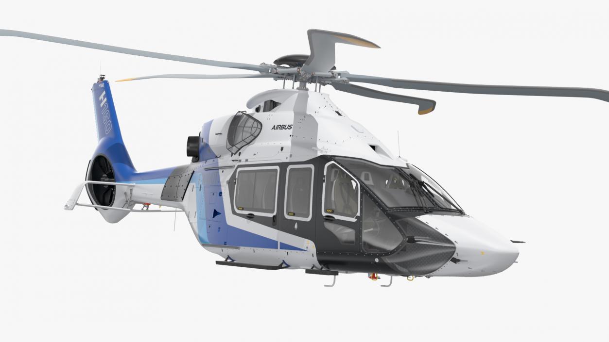 3D model Civil Helicopter Airbus H160 Rigged