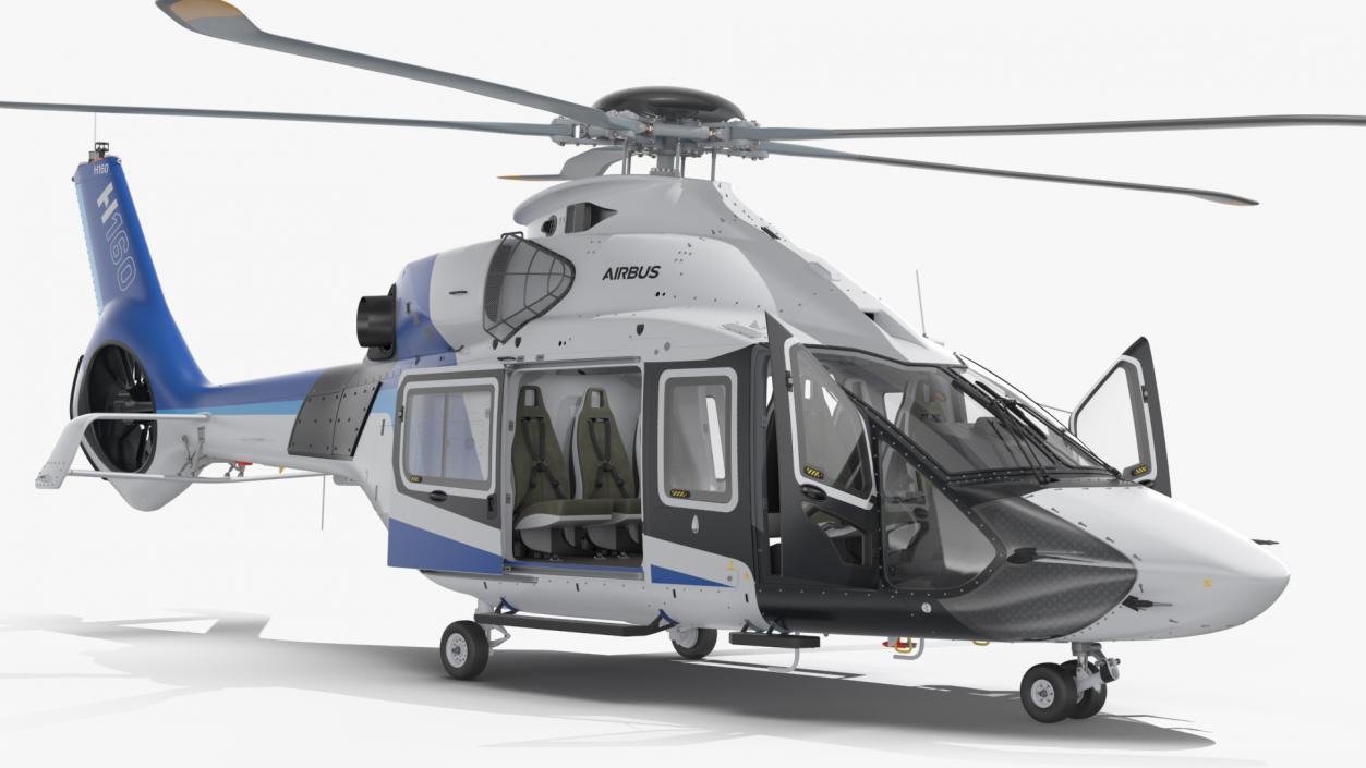 3D model Civil Helicopter Airbus H160 Rigged