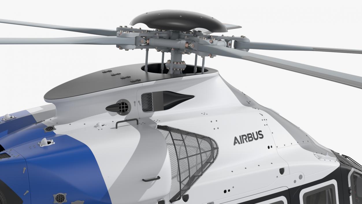 3D model Civil Helicopter Airbus H160 Rigged