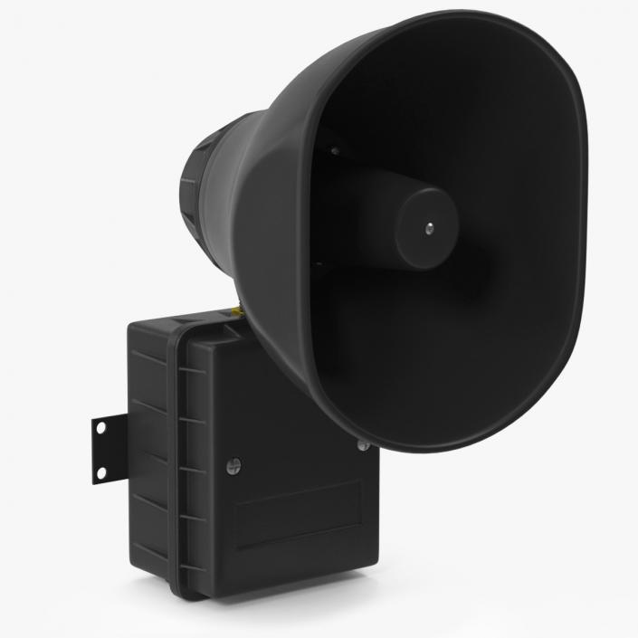 3D model Emergency Speaker System Black