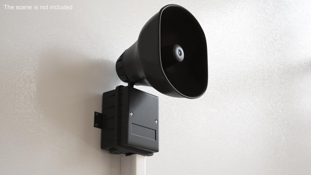 3D model Emergency Speaker System Black