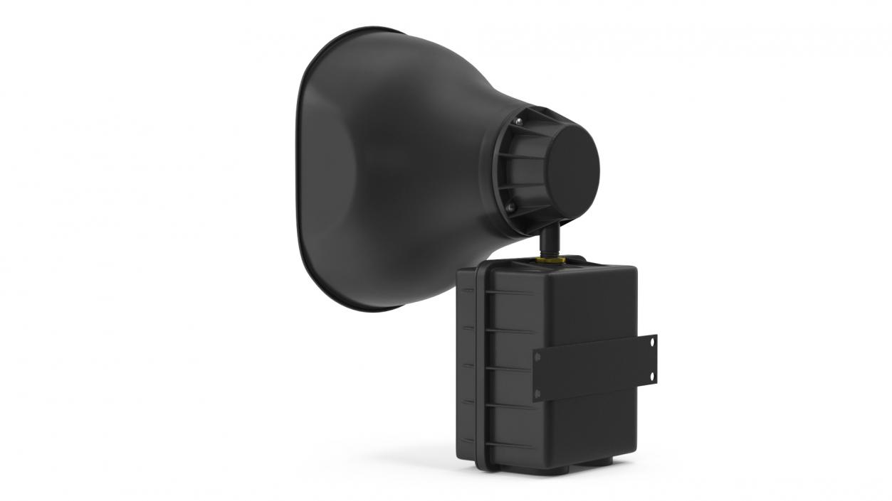 3D model Emergency Speaker System Black