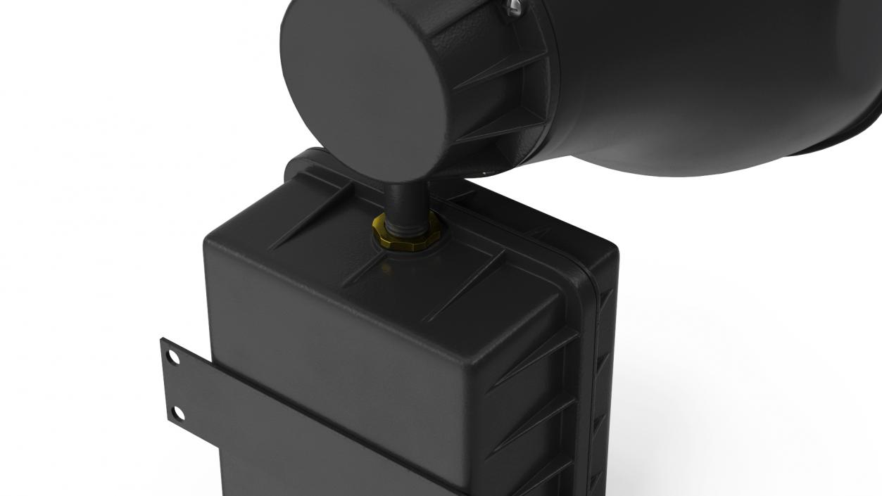 3D model Emergency Speaker System Black