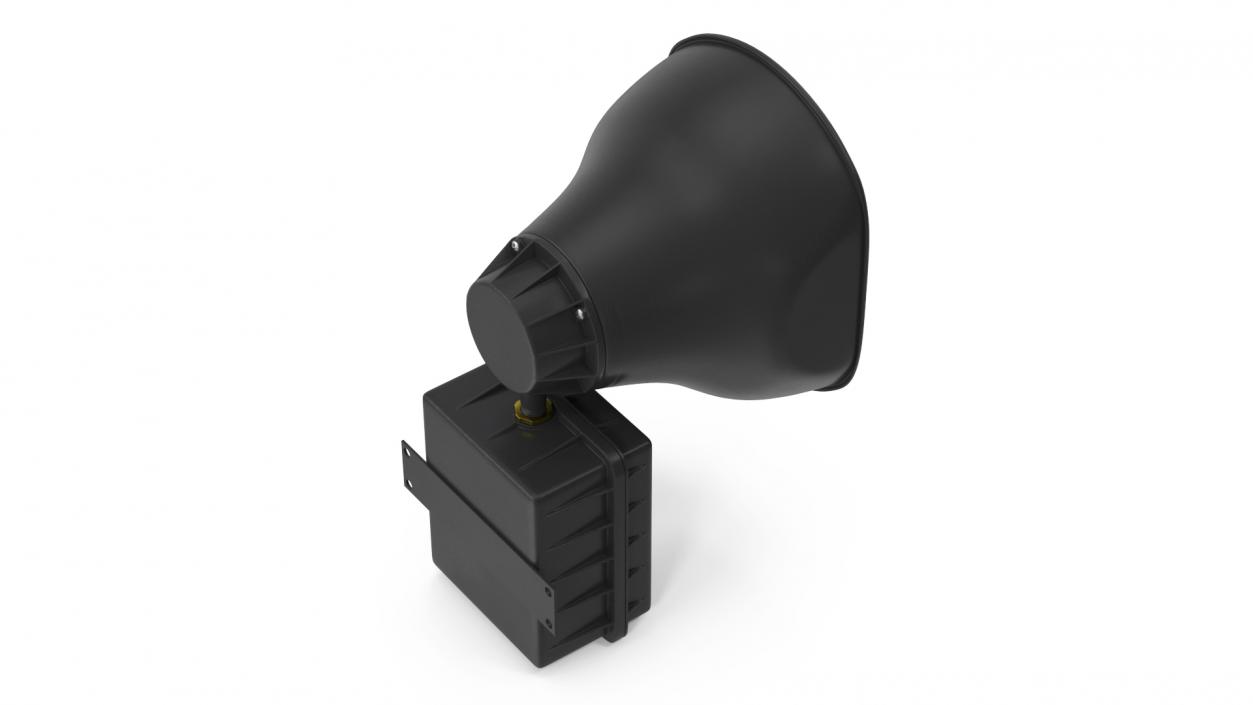 3D model Emergency Speaker System Black