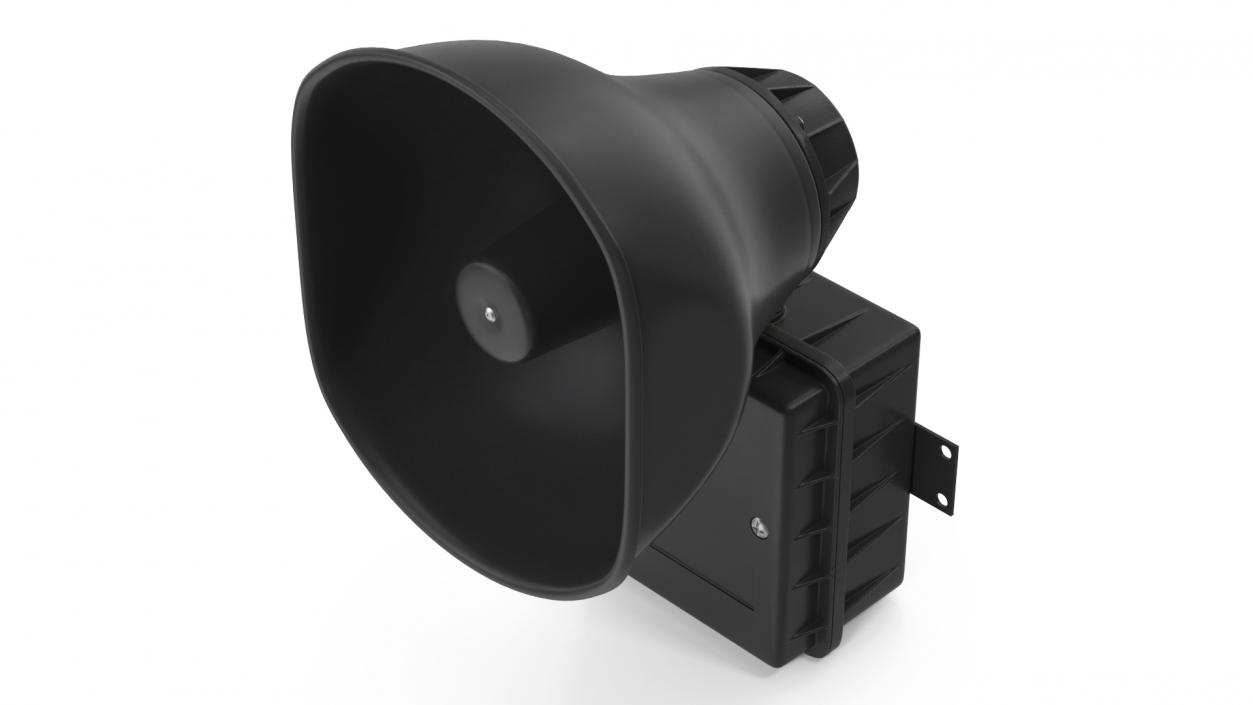 3D model Emergency Speaker System Black