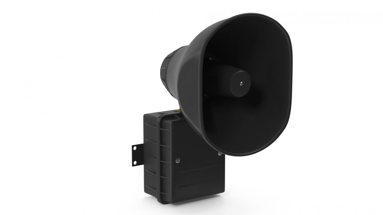 3D model Emergency Speaker System Black