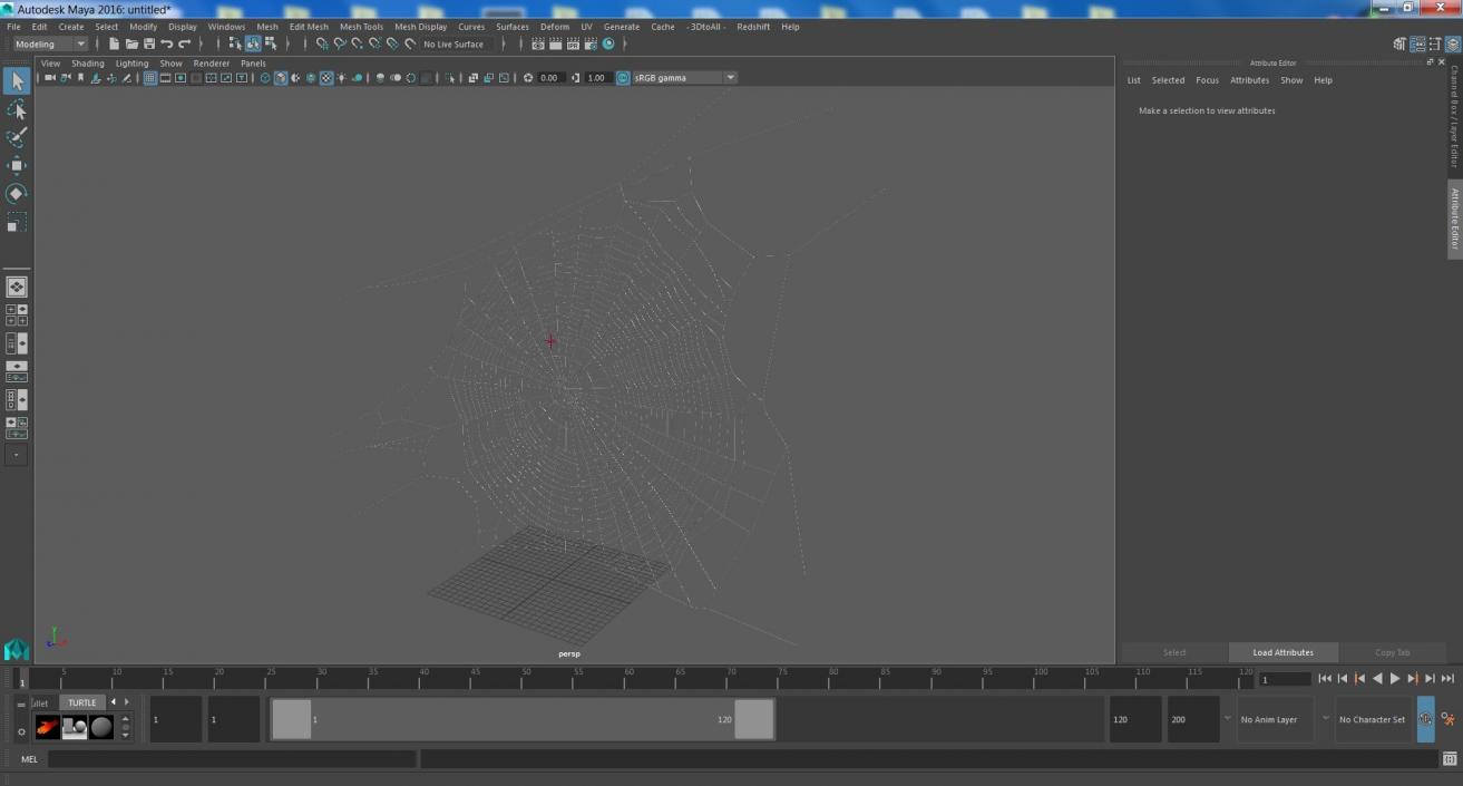 3D Round Spider Web 2 model