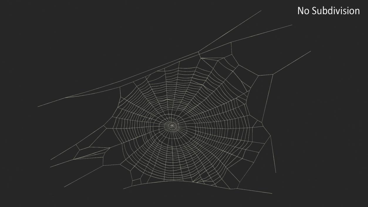 3D Round Spider Web 2 model